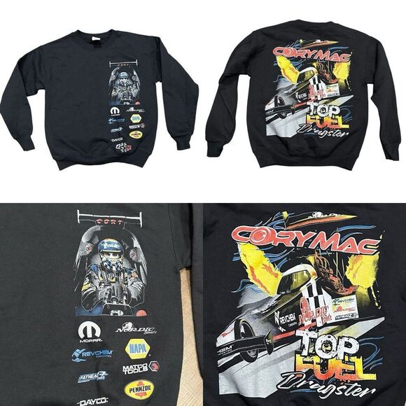 Youth Cory Mac McClenathan Dragster Racing Sweatshirt Nordic DSR NHRA Medium - Picture 1 of 5